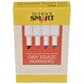 School Smart MARKER DRY ERASE CHISEL  ASST 4 PK BY106605-4ASST